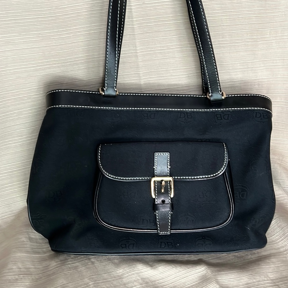 DOONEY & Bourke east /west shoulder bag . Used once. Footed bottom , canvas DB